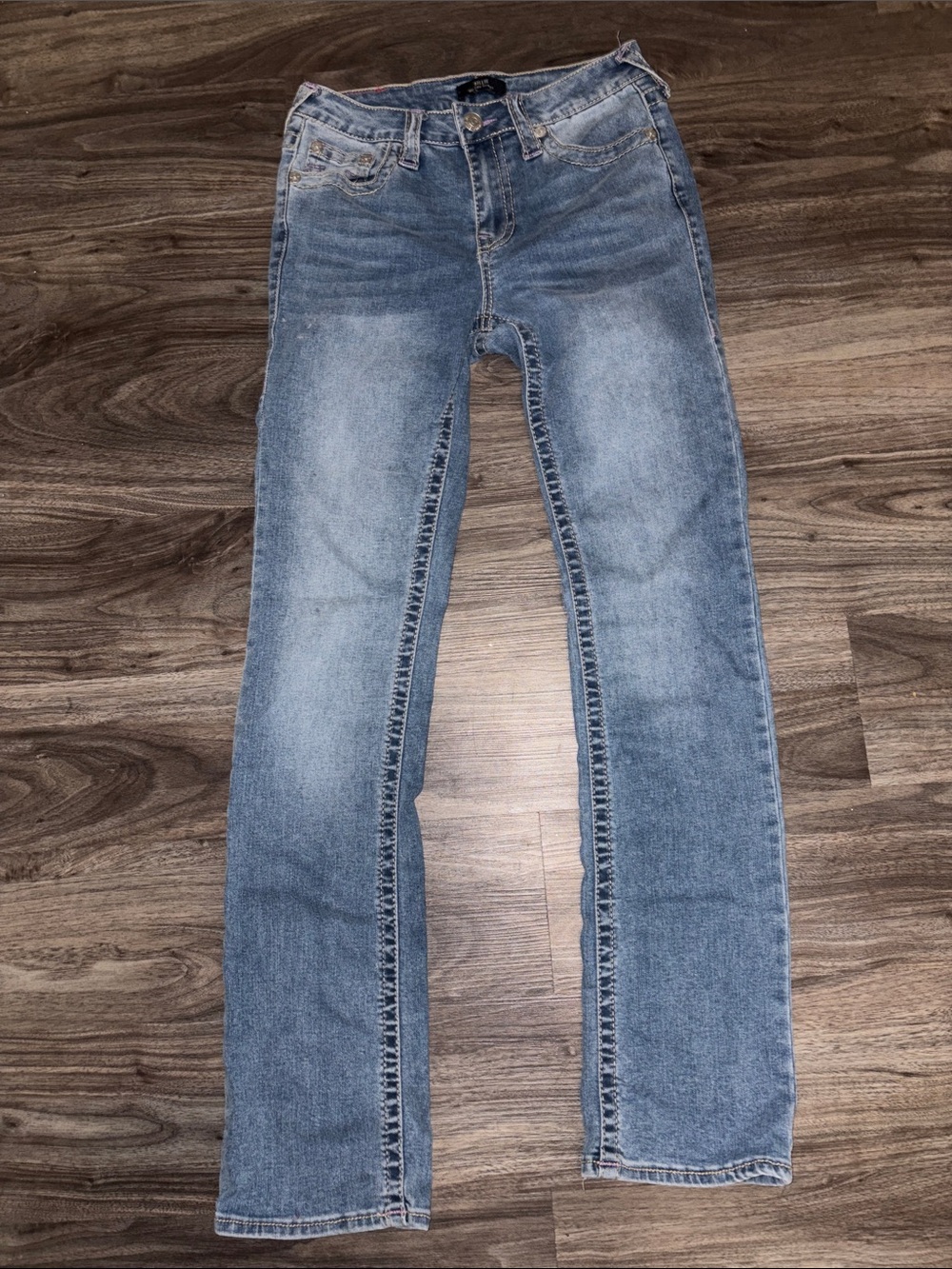 True Religion Light Blue Straight Leg Jeans